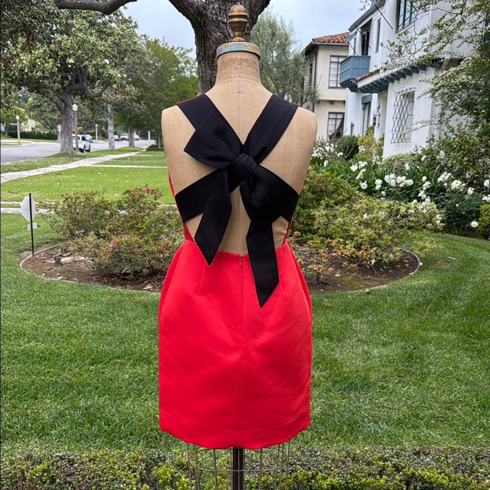 Kate Spade Red Sheath Mini Dress Cocktail Sleeveless